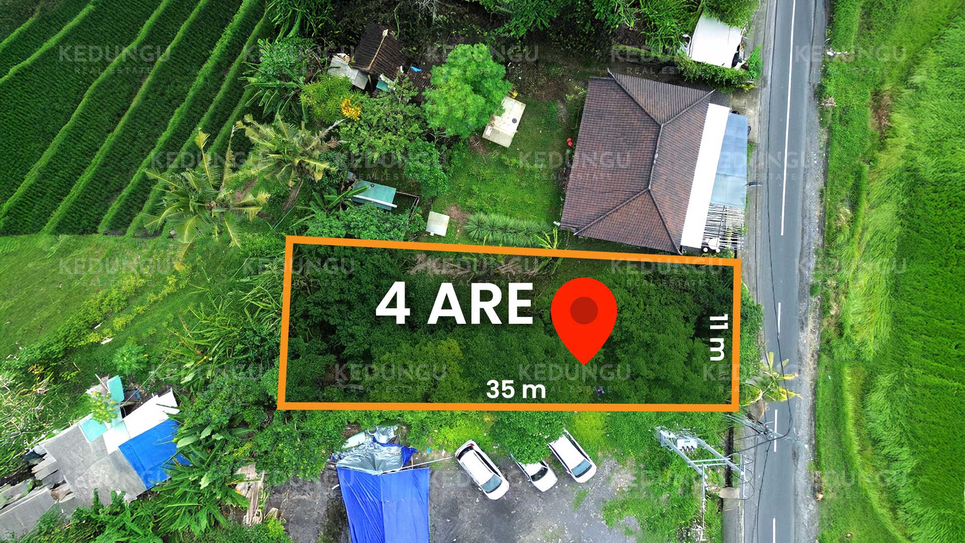 4-Are Leasehold Land North of Kedungu – Ideal for Villa & Commercial Spaces 01